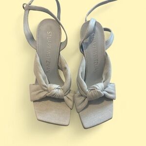 Stuart Weitzman Sky Blue Knotted Heels